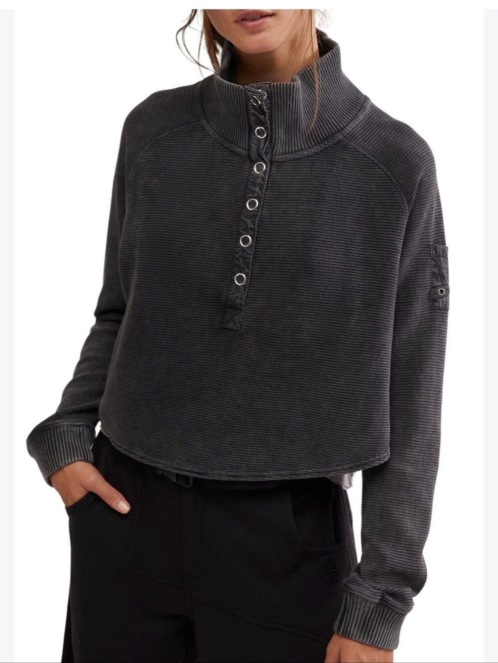 Free People FP Movement So Fly Henley Top